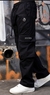 Calça Cargo RETA BAG - BLACK