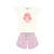 Conjunto Blusa e Shorts em Malha Listrada Lurex Malwee Kids na internet