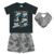 Conjunto camiseta e bermuda com bandana na internet