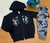 Conjunto jaqueta e calça tigre