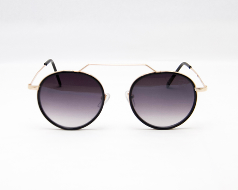 Óculos Levi Dourado Com a Lente Preta