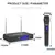 Microfone Sem Fio G-MARK G210V Profissional 2 Canais Handheld Karaoke Mic Para F