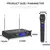 Microfone Sem Fio G-MARK G210V Profissional 2 Canais Handheld Karaoke Mic Para F - WD BIG STORE