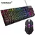 Teclado mecânico retroiluminado com 104 teclas, teclado para jogos com fio, à - comprar online
