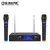 Microfone Sem Fio G-MARK G210V Profissional 2 Canais Handheld Karaoke Mic Para F