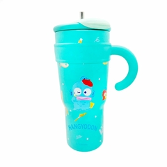 Vaso Sanrio Hangyodon XL con sorbete y manija – 1.2 L - Premavintage