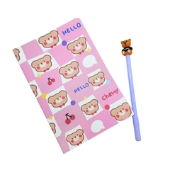 Set de anotador + Microfibra Kawaii en internet