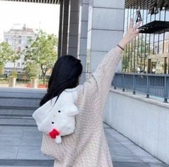 Gorro con bufanda + guantes estilo peluche kawaii - tienda online