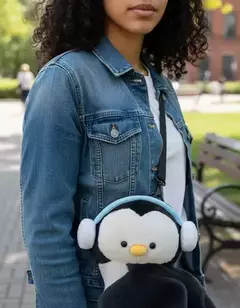 Mochila Pinguino de Peluche – Súper Cute y Suavecita