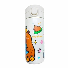 Botella Térmica Capibara Kawaii – 480 ml | Frío y Calor - Premavintage