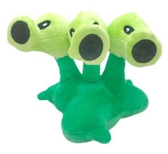 Peluche Lanzaguisante triple Plantas vs Zombies