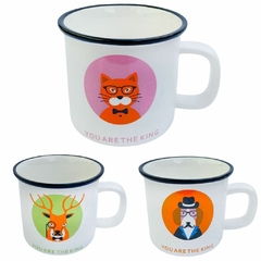 Tazas Cerámica tipo Enlozada