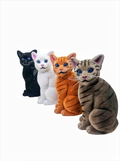 Gatos Sentado Felpa Grande