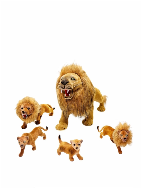 Pack x5 Familia Leones Felpa