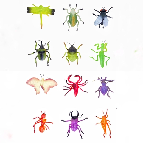 Insectos Mediano Grandes Pack X6 Helloween Terrario Souvenir