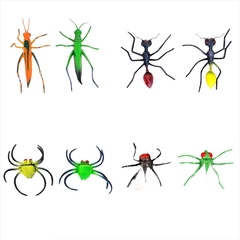 Insectos Medianos Chicos Pack X8 Terrario Souvenir