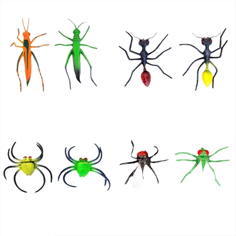 Insectos Medianos Chicos Pack X8 Terrario Souvenir