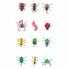 Pack X12 de Insectos de Plástico Chico