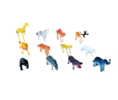 Pack X12 de Animales de la Selva Plasico Piñata Deco Torta Souvenir - comprar online