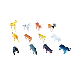 Pack X12 de Animales de la Selva Plasico Piñata Deco Torta Souvenir - tienda online