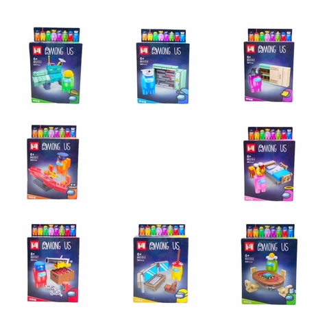 Bloques AMONG US Encastrables individuales