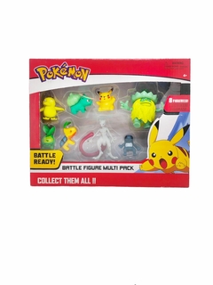 Figuras Pokemon En Caja Pikachu Psyduck Mewtwo Eevee Surtido X8 - Premavintage