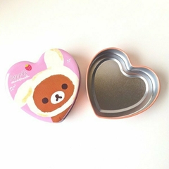 Imagen de Mini Latas RILAKKUMA y KORILAKKUMA con Forma de Corazón