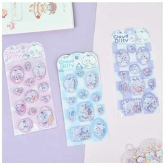 Stickers Kawaii 3D glitter