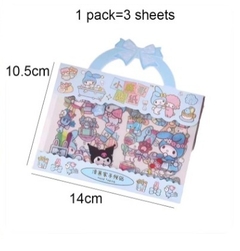Carterita stickers SANRIO plancha x3 - tienda online