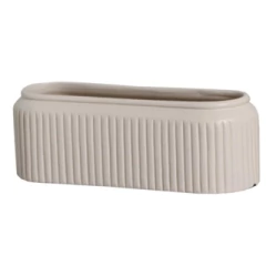 Vaso Floreira G Waves de Cerâmica Decorativo
