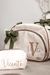 Kit Lara Soeiro Linho Areia com verde e caramelo