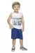 Conjunto infantil menino verão camiseta regata e bermuda Elian 10 - Gabiléo kids