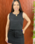 Conjunto cropped com short saia