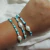 Trio de pulseiras com murano - comprar online