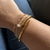 Bracelete prego com banho de ouro - comprar online