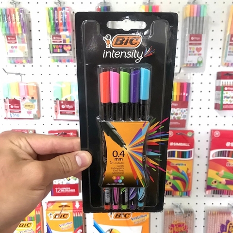 MICROFIBRA BIC INTENSITY BLISTER X5U. SURTIDO FASHION