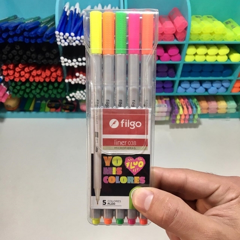 MICROFIBRA FILGO LINER 038 0.4mm X5u FLUO
