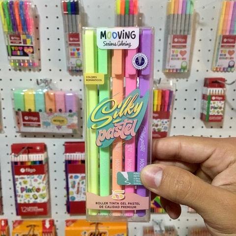 ROLLER BALL MOOVING TINTA GEL PASTEL X 5U.