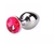 Plug Anal Strass Rojo Tamano L
