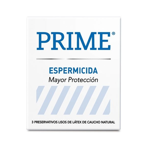 Preservativo de Látex Prime Espermicida x 3 un