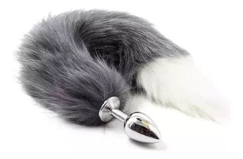 Plug Anal Cola de Lobo Gris - comprar online