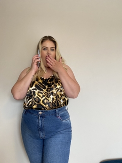 Baby Doll Cetim Animal Print - Chele Confecções
