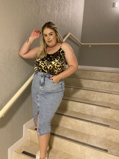 Baby Doll Cetim Animal Print na internet
