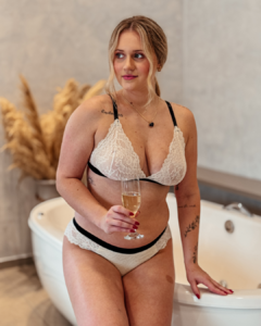 Conjunto Gabriela Renda Delicada Sem Bojo - loja online