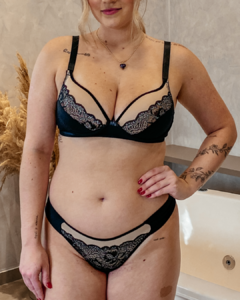 Conjunto Aline Detalhes em Renda, Lycra e Tule - comprar online