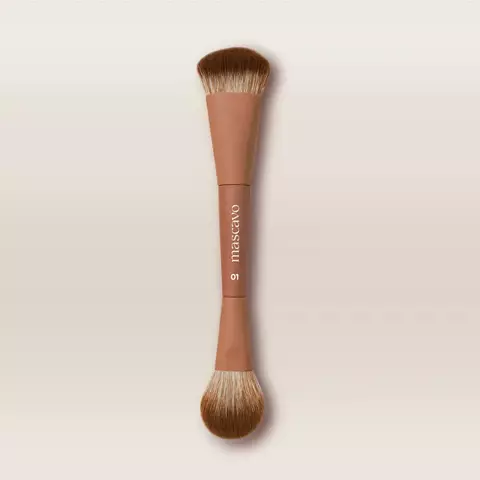 PINCEL DE MAQUIAGEM DUPLO PARA O ROSTO PRO SERIES 01 - MASCAVO - comprar online