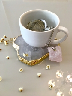 Infusor de chá - Quartzo Rosa - comprar online