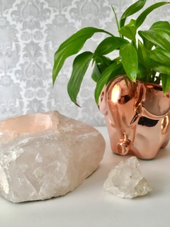 Porta velas em quartzo - comprar online