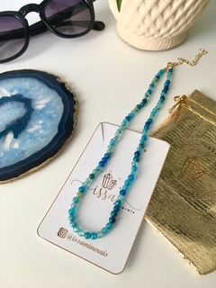 Choker Azul (pedras naturais)