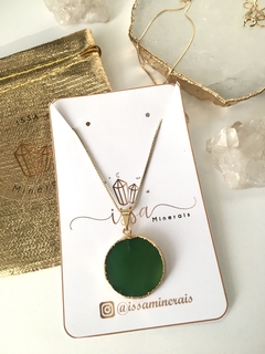 Pingente Ágata Verde